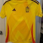 Adidas Néw women’s rugby futbol association royal belgian jersey Sz large Photo 0