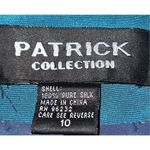 100% Silk Teal Blue Trench Blazer Shacket Women’s 10 Green Photo 7