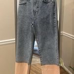Harper Heritage Francesca’s Ellis Dip Dye Denim Jeans Size 28 High Rise Wide Leg Blue Photo 1