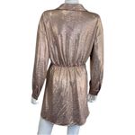 SELF CONTRAST NWT Rose Gold Mini Dress Size L Pink Size L Photo 2