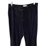 Good American - Black High Waist Striped Velour Dress Pants Sz Xl Photo 4