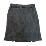 Covington  Skirt Womens 14 Herringbone Gray Black Pencil Career Business Casual Photo 0