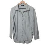 The North Face The‎  Stevie Button Up Shirt Cotton Blend Gray Long Sleeve Casual Top Photo 2