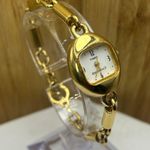 Timex Essentials Gold Oval Watch – Chain Link Bracelet, Vintage Style Size 6 Photo 6