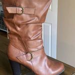 Style & Co  Sachi‎ brown buckle heel boots size 10 Photo 0