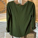 st. john's bay  Green and Floral Blouse Photo 4