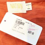 Nation Ltd Everly Frilly Ruffle Strap Tiered Cotton Midi Dress Cayene Red Small Photo 2