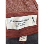 Abercrombie & Fitch The ‘90s Straight Ultra High Rise Vegan Leather Pants size 4 Photo 6