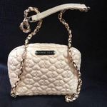 Betsey Johnson Heart Quilted Purse Ivory Photo 0
