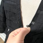 Chico's Black Linen Striped Jacket Sweater Photo 13