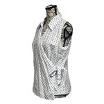 Dress Barn VTG Y2k  Polka Dot Wrap Blouse Pinup Rockabilly Retro Preppy L Casual Photo 1