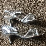 Annie Griffin Annie Rhinestone Silver Heels Size 8 Homecoming Prom Photo 2