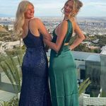 Hello Molly  navy sequin maxi dress Photo 5