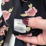 Flynn Skye NWT Elena Mini Dress Night Heavens Floral Long Sleeve Black Size XS Photo 7