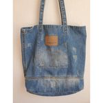 American Eagle Womens Jean Denim Bag Shoulder Tote distressed Ladies Pur… Photo 1