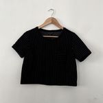 Metaphor  PINSTRIPE CROP TOP W/ POCKET Photo 1