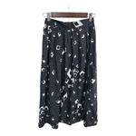 Greenwich Square Vintage Abstract Geometric Midi Skirt Rayon Made USA 9/10 Black Size undefined Photo 1