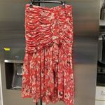 Cinq à Sept 💕CINQ A SEPT💕 Midi Kathleen Skirt ~ Venetian Red Photo 14