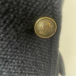 Anthropologie Maeve by NWT Black Knit Blazer XXS Gold Crest Button Classic Photo 4