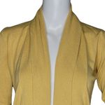 MNG Sweater Women XS Mustard Yellow Cardigan Open‎ Front Casual Office Versatile Photo 4