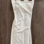 Lulus White Long Square Neck Dress Photo 4