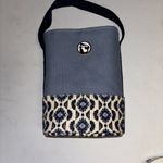 Spartina 449  BLUE CREME DESIGN CANVAS BOTTLE CARRIER WITH NYLON LINING INTERIOR Photo 3