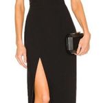 Amanda Uprichard  Queen Halter Maxi Gown In Black Photo 0