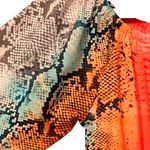 Lovers + Friends Carmella Aztec Python Off Shoulder Long Sleeve Romper Small Photo 8