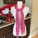Justice  Pink Metallic Shimmery All Season Scarf Womens Girls Photo 5