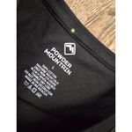 Powder Mountain NWT Black Eden Utah Women's Short Sleeve Tshirt Large Blue Photo 1