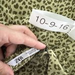 ZARA Dress Womens Small Leopard Print Sleeveless Ruffle Hem Sundress Summer Photo 3