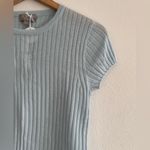 J.Crew New ribbed featherweight cashmere T-shirt in Fresh Air, Size Small Photo 2