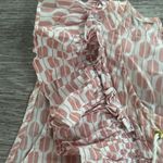 Kate Spade Pink Patterned Ruffle Blouse Photo 5
