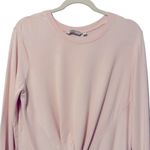 Athleta  Twist Front‎ Coaster Sweatshirt Pink Size Medium #211266-03 Photo 2
