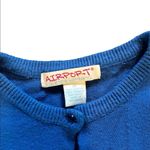 Vintage 80s blue cardigan from Airport Size M Photo 1