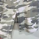 Bella Dahl  Camo Sleeveless Button-Front Top Collared Green White XS Tencel Photo 6