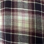 Beach Lunch Lounge Shirt Button Down Women's M Flannel Plaid Navy Orchid Pink Photo 3