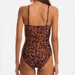 NWT Wolford Leopard Print Women's Swimsuit size XS Brown Photo 2