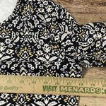 J. McLaughlin  Black Gold Print Catalina Cloth 3/4 Sleeve Signature Tee Size S Photo 1