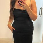 Azazie Black Teyana Dress Photo 0