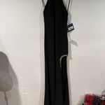 Mac Duggal NWT - 26533 Black Rhinestone Accented Halter Gown Photo 3