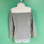 New Balance Gray & White Fleece Zip Up Jacket Photo 5