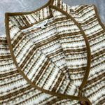 Vintage Orvis Vest Womens Medium XL Earth Tone Southwest Fleece Belted Back Photo 1