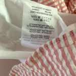 J.Crew  Soft Pink White Seersucker Ruffle Dress Size 8 Preppy Coastal Photo 8