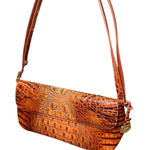 Brahmin Crocodile Embossed Daria Ombre Y2K Baguette Shoulder Bag Photo 0
