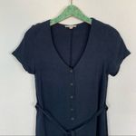 Grade & Gather ‎ Women Small Navy Jumpsuit Cropped Linen Blend Summer Photo 1
