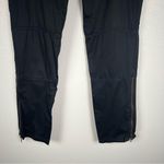 J Brand Ankle Zip Moto Skinny Black Pant Sz 26 Photo 2