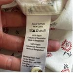 Jachs Girlfriend  NY Floral Print Button Down Casual Blouse White‎ Red Sz Large Photo 3