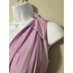 BCBGMAXAZRIA  Nevada One Shoulder SILK Draped MINI Dress Lavender Size 8 Photo 3