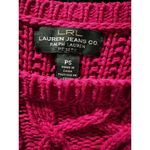 Ralph Lauren  Sweater Women’s Petite Small knit Ribbed Pink Pullover Photo 3